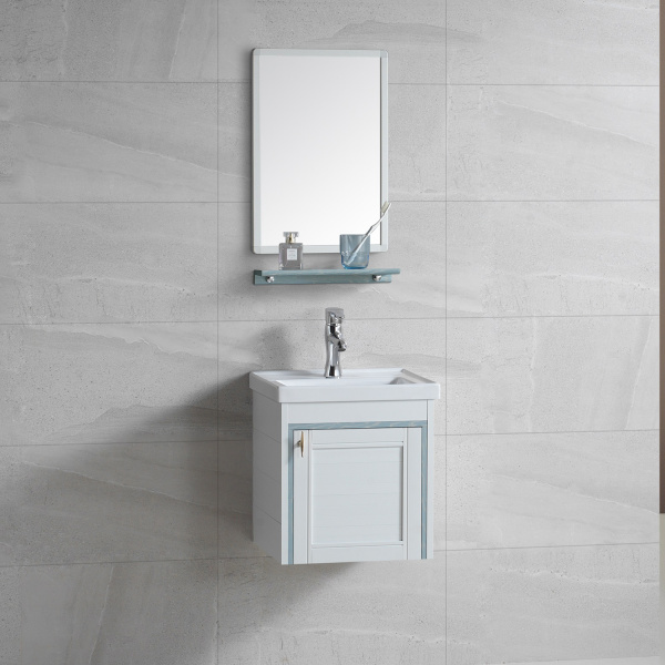 Комплект мебели для ванной River Amalia 405 BU голубой фото