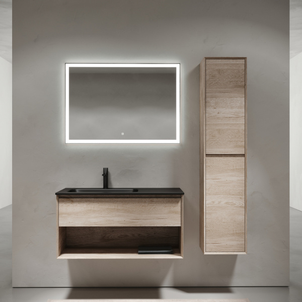 Тумба под раковину Sancos Marmi 1.0 MR1.0100LEG дуб галифакс натуральный фото