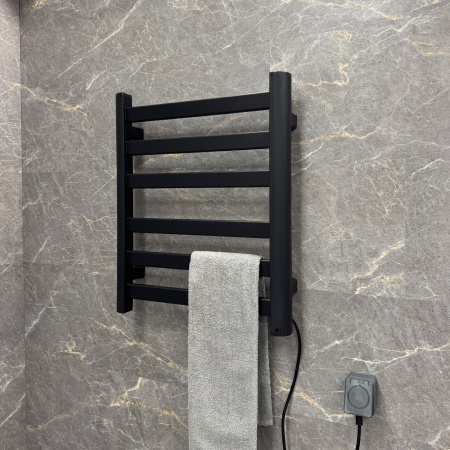 Полотенцесушитель электрический Fixsen BASIC FX-7400B черный фото