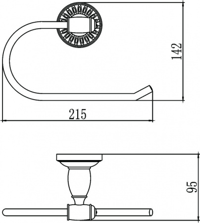 Полотенцедержатель Savol 66C S-006660C фото