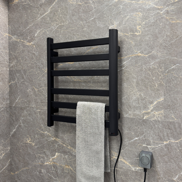 Полотенцесушитель электрический Fixsen BASIC FX-7400B черный фото