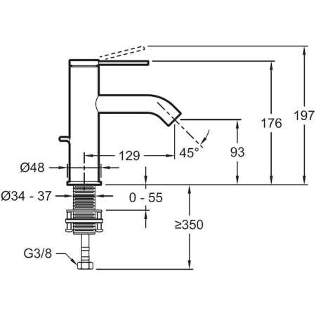Смеситель для раковины Jacob Delafon Grands Boulevards E77958-4AND-CP фото