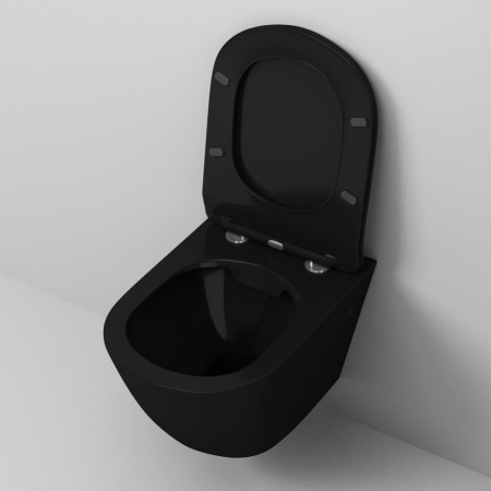 Унитаз подвесной Grossman GR-4411Black S черный глянец фото