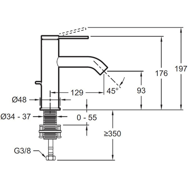 Смеситель для раковины Jacob Delafon Grands Boulevards E77958-4AND-CP фото
