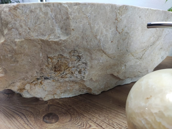 Накладная раковина из мрамора Erozy Cream EM-01083 (54*46*15) фото