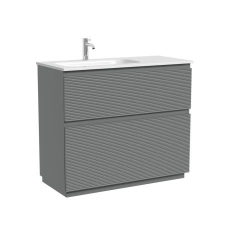 Тумба под раковину Sancos Folk Floor FL100FLES Ergraut soft фото