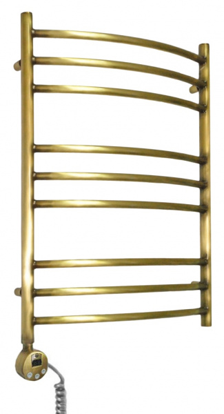 Полотенцесушитель электрический Domoterm Калипсо П9 (500х700) (бронза) левый фото