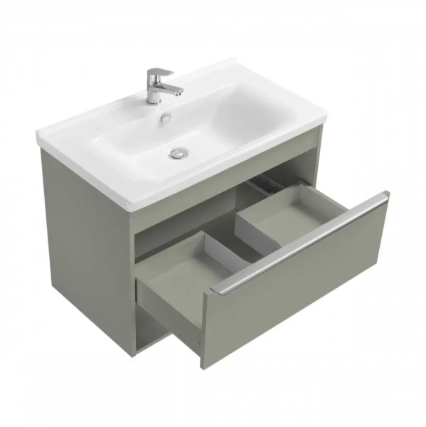 Тумба под раковину Акватон Хоуп 80 1A287301HP9D0 хаки фото