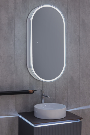 Зеркальный шкаф с подсветкой Abber ontur AG6339S 50x100 фото