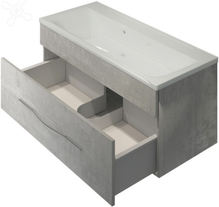 Тумба под раковину Kaksa Кристал 003974 100 см белый фото