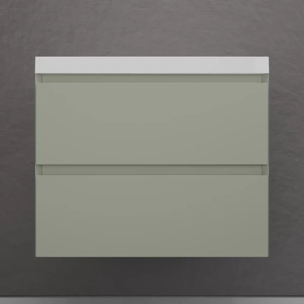 Тумба подвесная под раковину Style Line Манхэттен 70 ЛС-00002364 олива фото