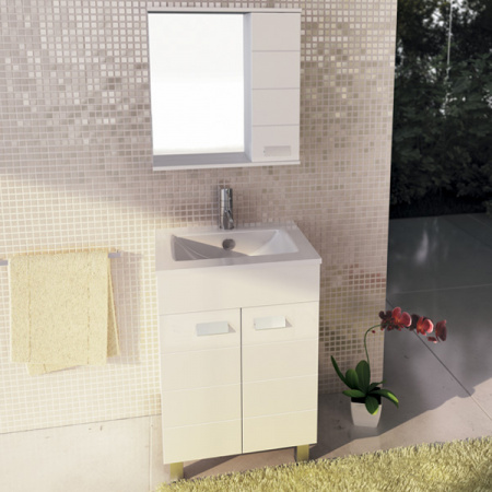 Тумба Comforty Модена М-60 с раковиной Quadro 60 фото