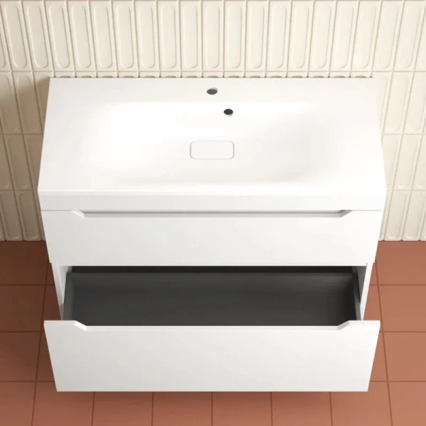 Тумба напольная Style Line Остин 100 ЛС-00002399 белая фото