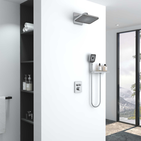 Душевая система скрытого монтажа с термостатом Vincea Inspire VSFW-3I21MT4RCH хром фото