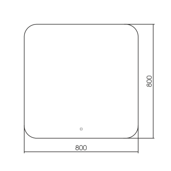 Зеркало с подсветкой Art&Max Modica AM-Mod-800-800-DS-F 80x80 фото