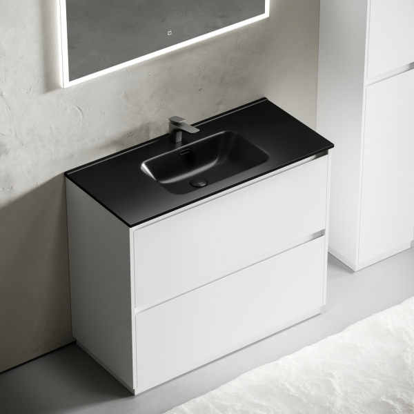 Тумба под раковину Sancos Libra Floor LB100FW белая фото