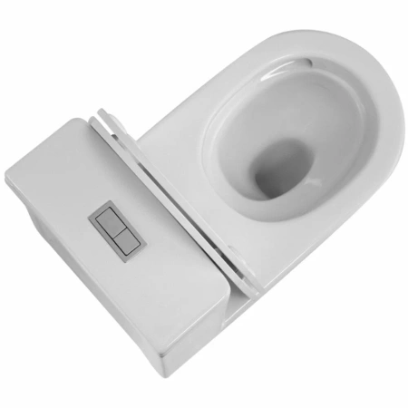 Унитаз напольный со смывом торнадо SantiLine SL-5029 с сиденьем фото