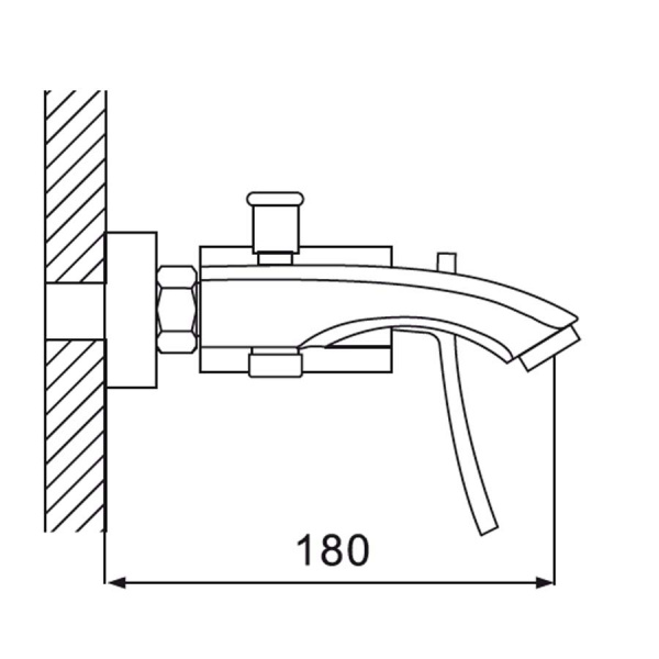 Смеситель для ванны с душем Oute T33 T3302 фото
