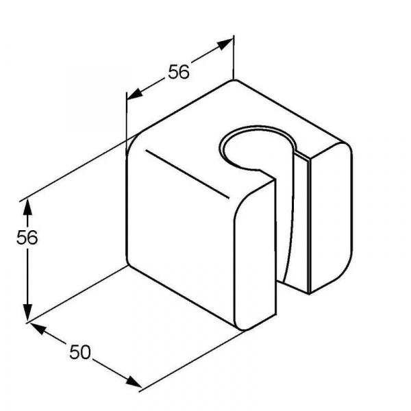 Настенный держатель для душа Kludi A-QA 6555105-00 фото