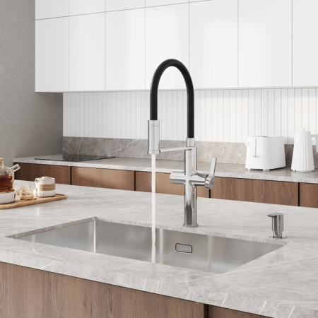 Смеситель для кухни под фильтр Iddis Ikon IKNSBFFi05 хром фото