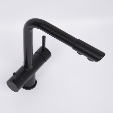 Смеситель для кухни под фильтр WasserKRAFT A8367 черный матовый фото