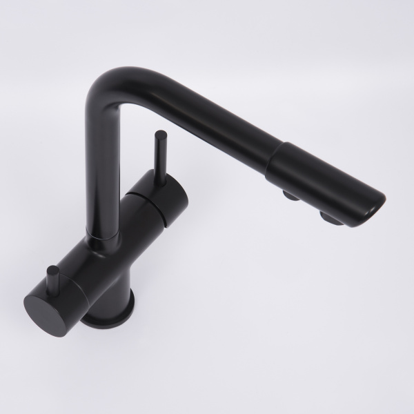 Смеситель для кухни под фильтр WasserKRAFT A8367 черный матовый фото