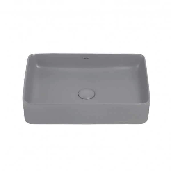 Накладная раковина Abber Rechteck AC2207MG 51x34 серая матовая фото