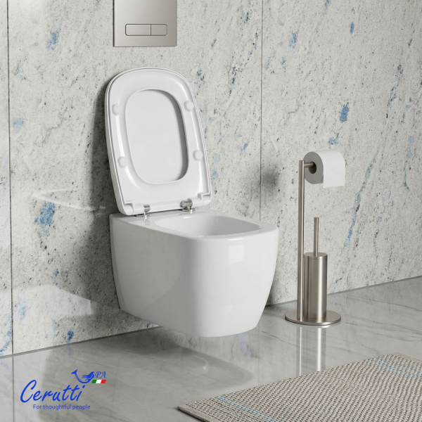 Подвесной унитаз со смывом торнадо Cerutti SPA Romina Aria Tornado CT10613 фото