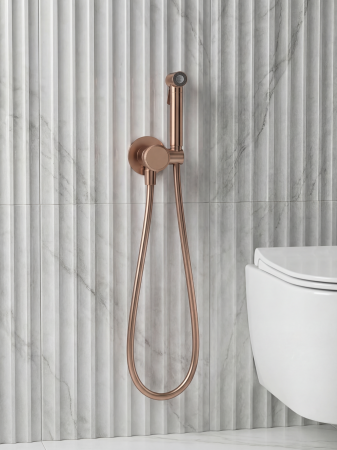Гигиенический душ со смесителем AltroBagno Рикко (Ricco) ALTROBAGNORicco060133BC матовая медь фото