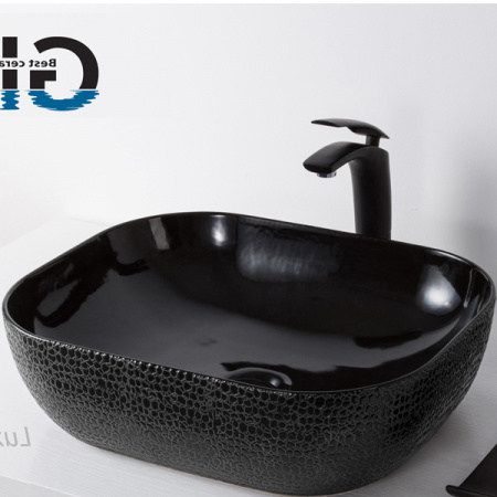 Накладная раковина CeramaLux Luxe Line D1302H004 50,5х40,5 фото