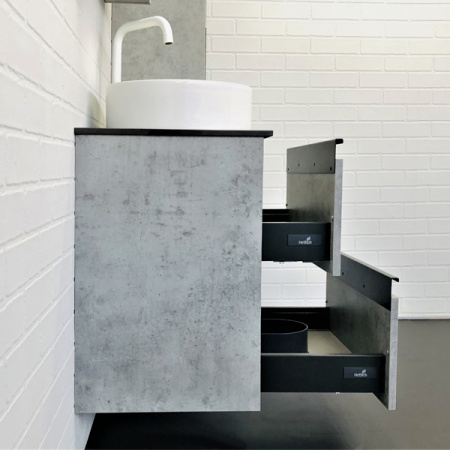 Тумба Comforty Эдинбург-60-2 с раковиной Comforty 9111 фото