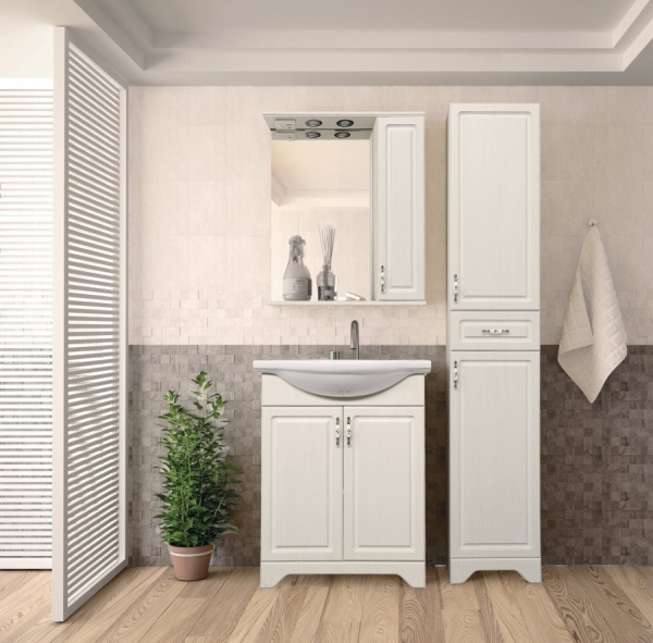 Зеркало-шкаф Style Line Олеандр 2-55 ЛС-00000201 рельеф пастель фото