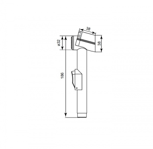 Гигиеническая лейка без смесителя Iddis Bidet Hand Shower 0101F15i20 фото