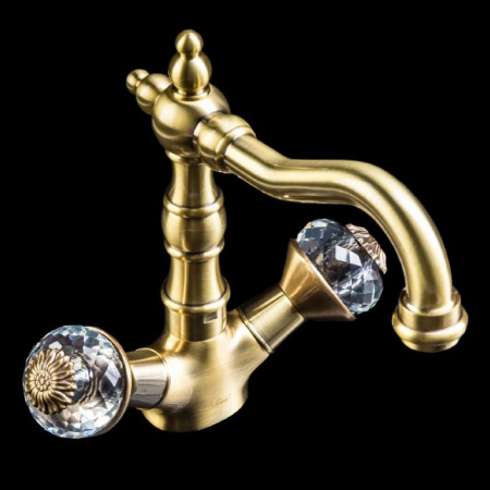 Высокий смеситель для раковины двухвентильный Boheme Flora 312-FL фото