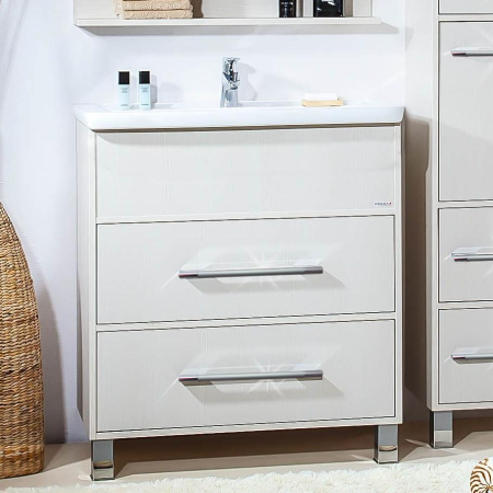 Тумба с раковиной Бриклаер Чили 70 серая лиственница фото