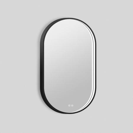 Зеркало с подсветкой Esbano ES-3311FVD 50x90, черное фото