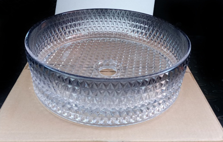 Накладная раковина из стекла CeramaLux GL10 36x36 фото