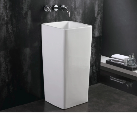 Напольная раковина CeramaLux P7005L 40х40 фото