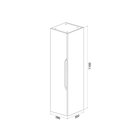 Шкаф-пенал Iddis Ray RAY30W0i97 фото