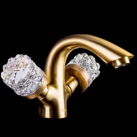 Смеситель для раковины двухвентильный Boheme Crystal 311-CRST фото
