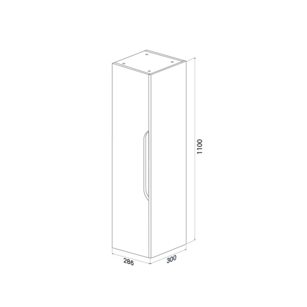 Шкаф-пенал Iddis Ray RAY30W0i97 фото