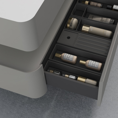 Тумба под раковину Vincea Caprice 120 VMC-4CA100MLG светло-серая матовая фото