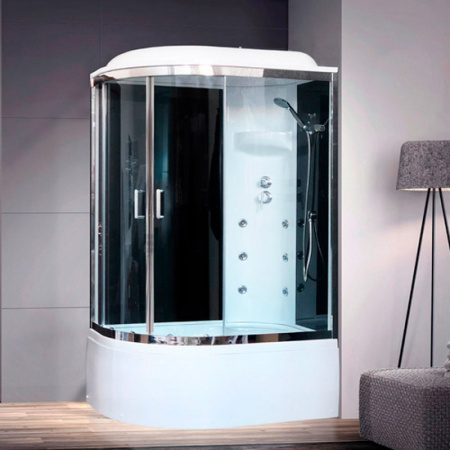 Душевая кабина Royal Bath ВК RB8120BK3-BT-CH 120x80 R фото