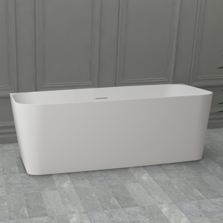 Ванна из искусственого камня Abber Stein AS9617 170x75 белая матовая фото