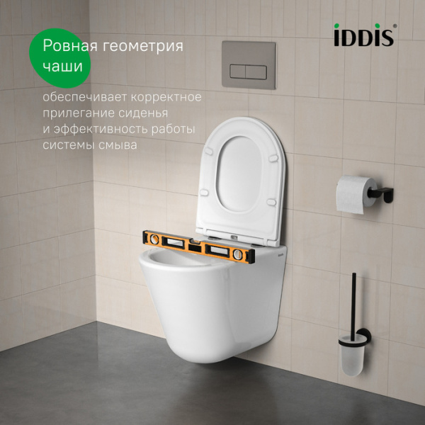 Подвесной унитаз со смывом торнадо Iddis Ray RAYRDSEi25 с сиденьем фото