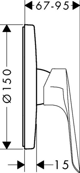Смеситель для душа со скрытой частью Hansgrohe Logis E 71608000 фото