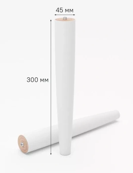 Ножки для мебели Iddis Optima Home OPH30W1i96 2 шт белый матовый фото