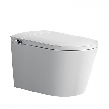 Электронный унитаз-биде импульсный Abber Bequem AC1121S белый фото