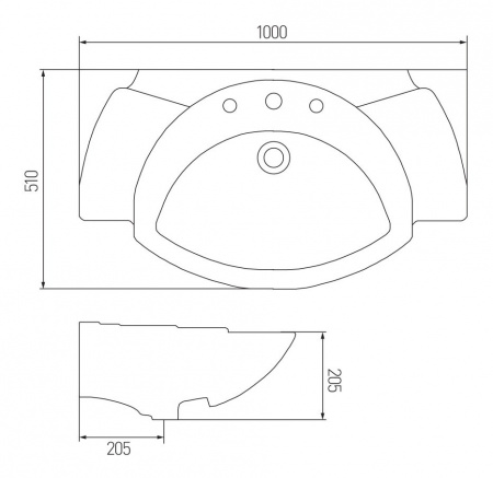 Раковина Акватон SEREL 1AX037WBXX000 фото