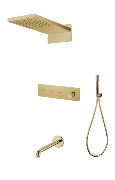 Душевая система для скрытого монтажа Boheme Fusion 130-2-G фото